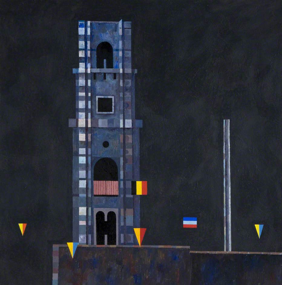 Tower with Bunting, Brugge