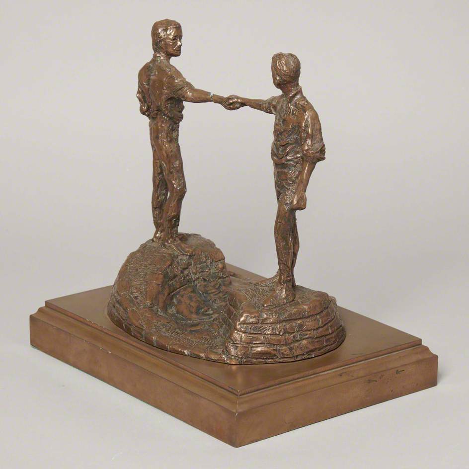 Two Figures Shaking Hands