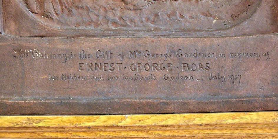 Memorial to Lieutenant Ernest G. Boas