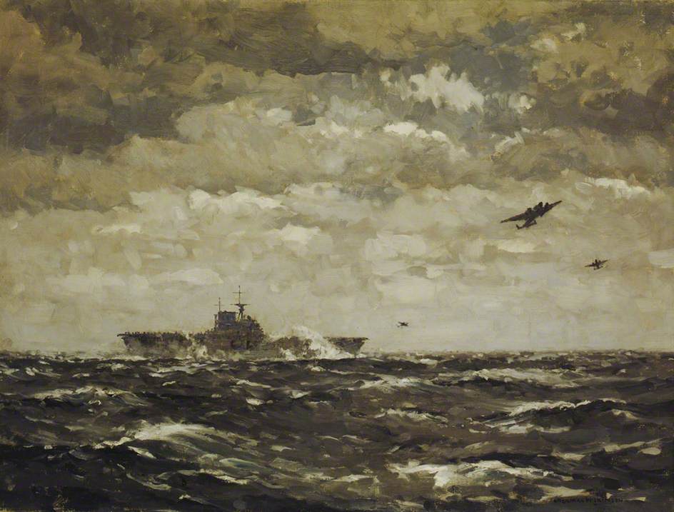 Mitchells Taking Off from US Carrier 'Hornet', 18 April 1942