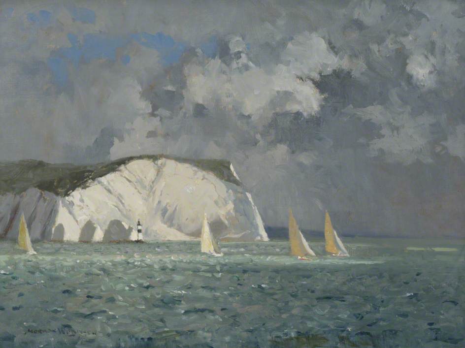 Yachts off the Needles, Isle of Wight