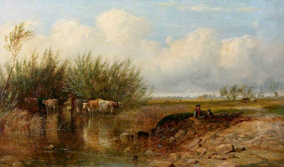 Landscape with a Boy and Cattle