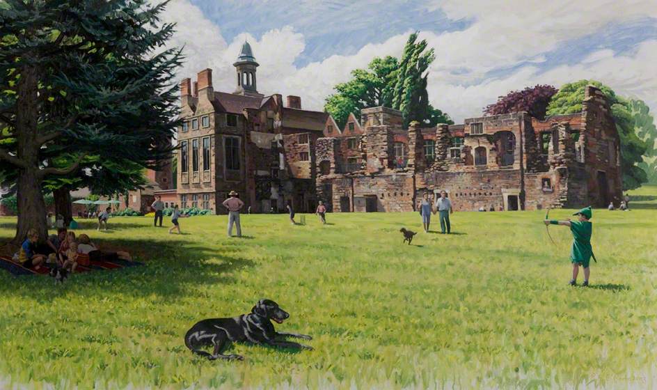 Rufford Abbey, Nottinghamshire, from the Lawns