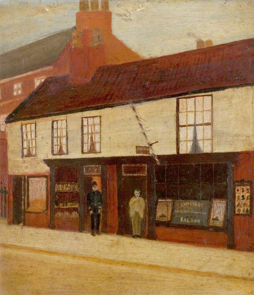 Arnfield's Book and Paper Shop, Smedley's Barber's Shop, Carolgate, Retford, Nottinghamshire