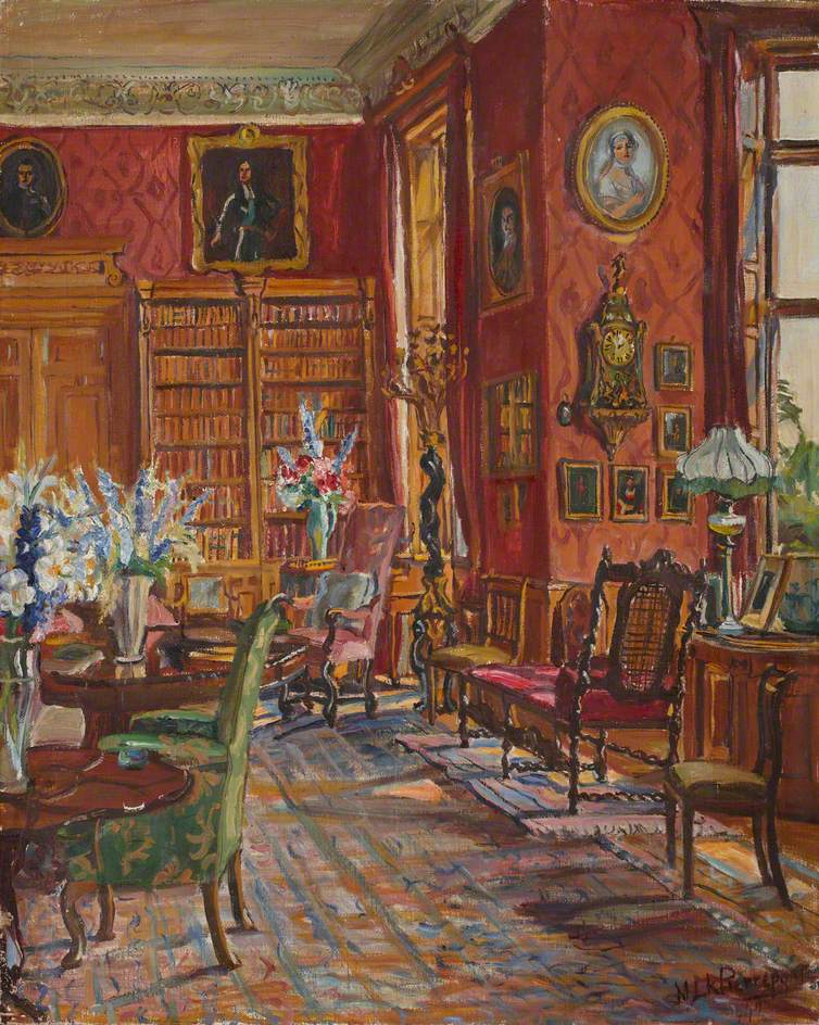 Library at Thoresby Hall | Art UK