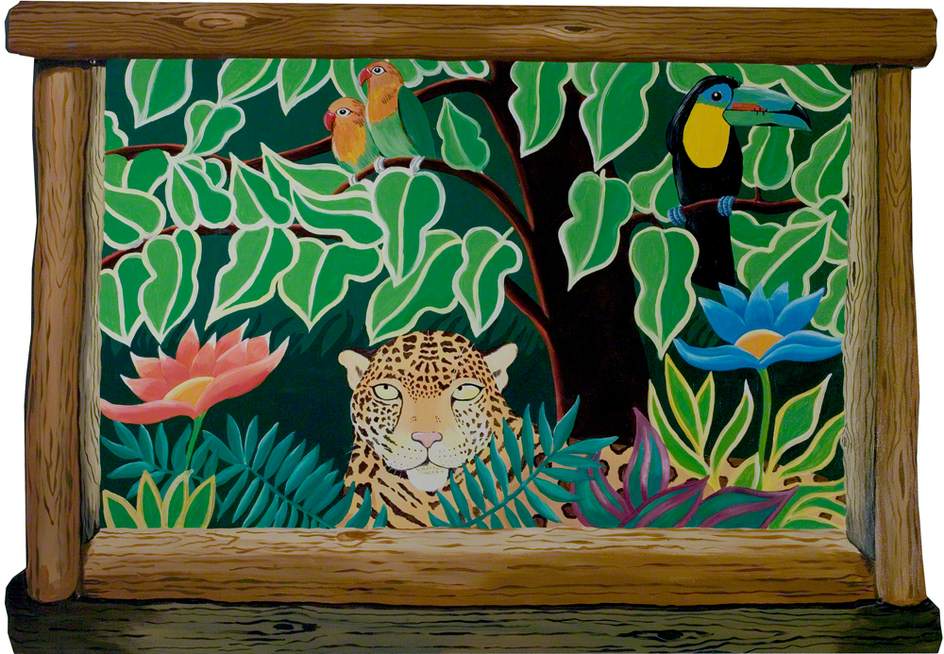 Dormify Leopard Jungle Framed Art