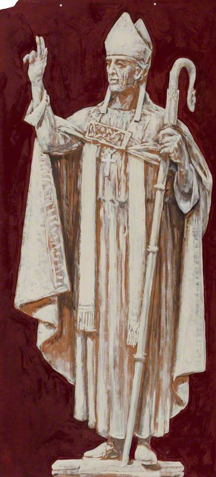 Study for Carving in St Rognvald's Chapel: Bishop William
