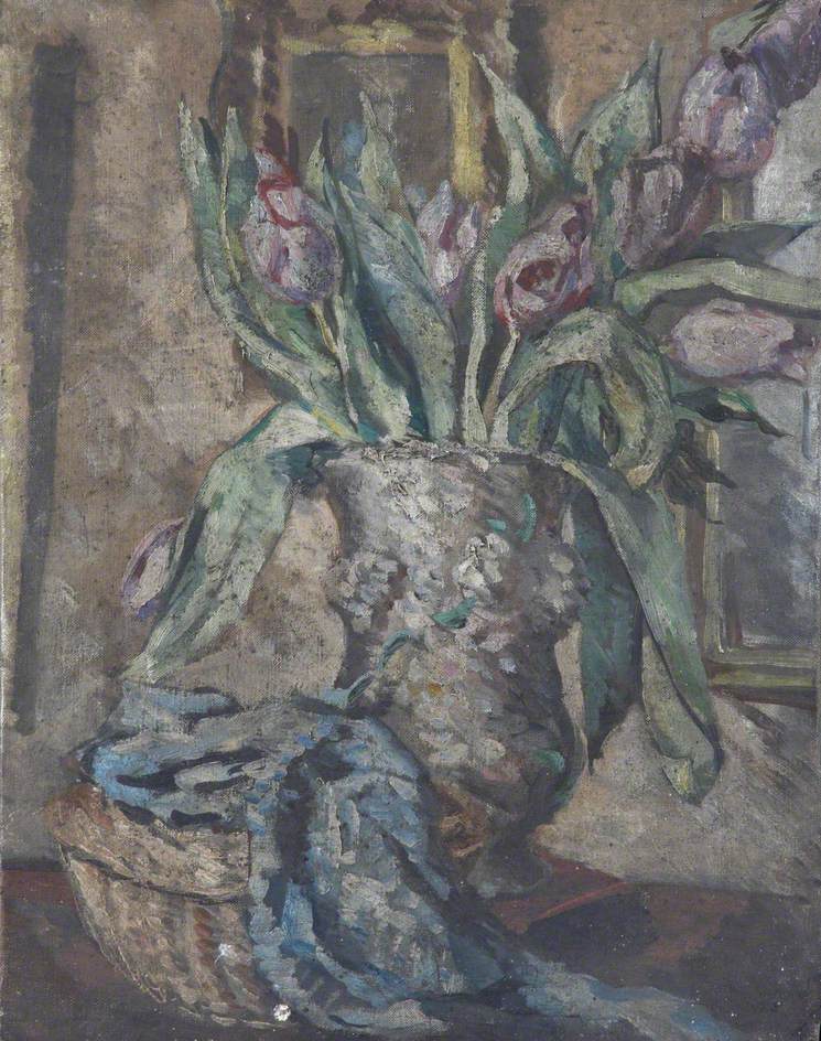 A Vase of Pink Irises