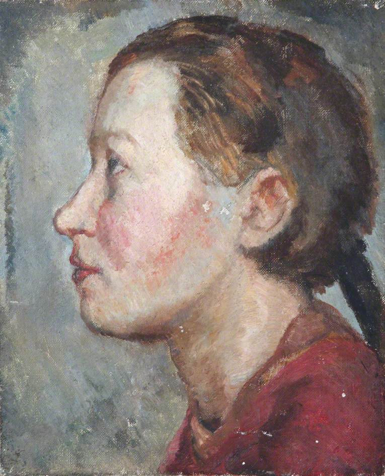 Head Study of an Unknown Young Woman in Profile