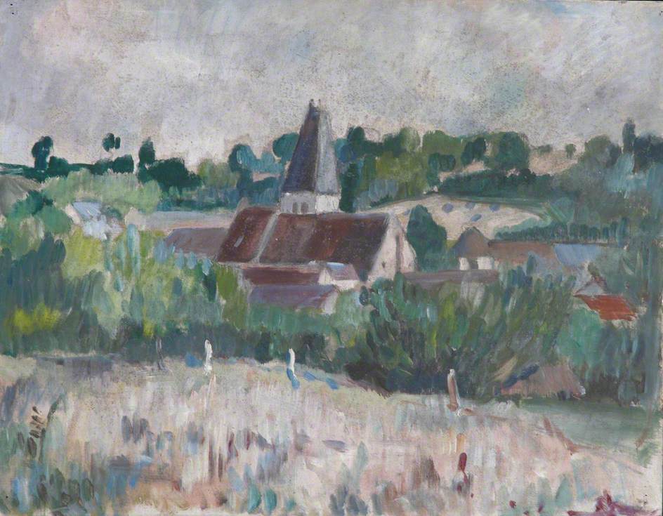 A Church among Fields in France