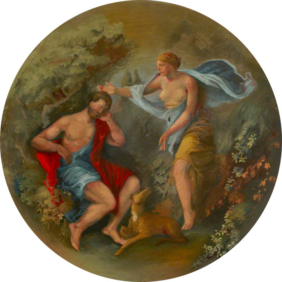 Ceiling Roundel: Diana and Endymion