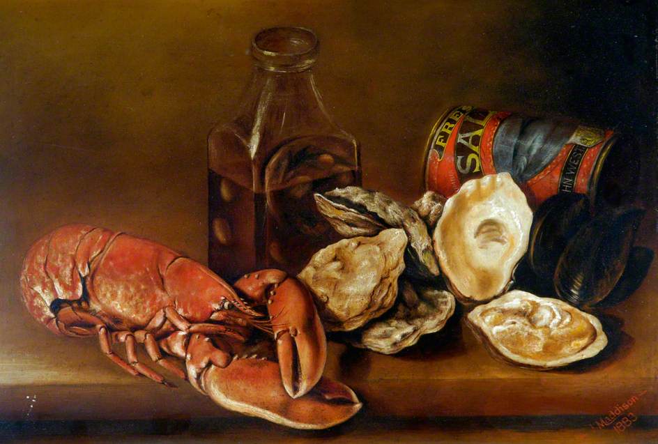 Still Life with Lobster, Oysters and Pickles