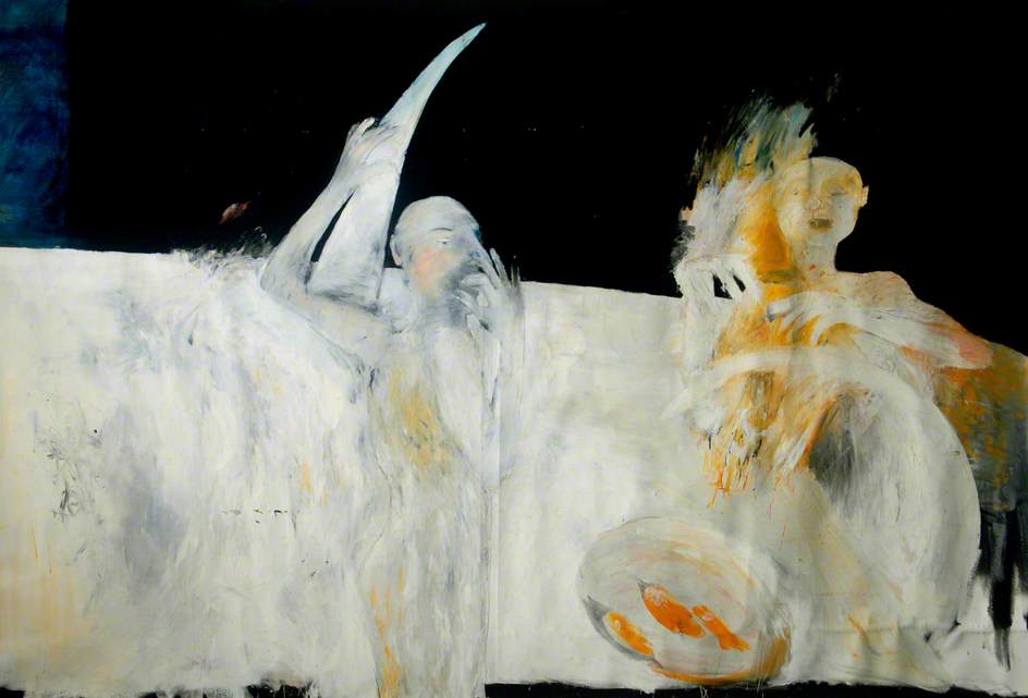 Two Figures on a Black Ground*