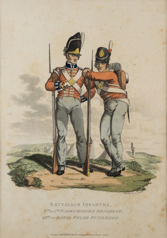 Battalion Infantry: 6th/1st Warwickshire Regiment, 23rd Royal Welsh Fusiliers