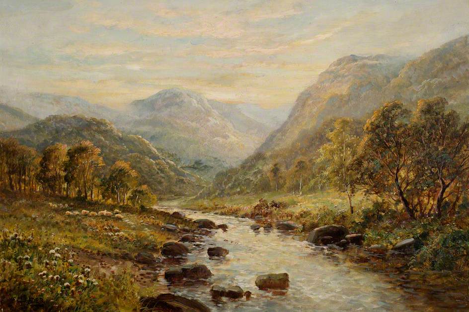 Mountain River Scene