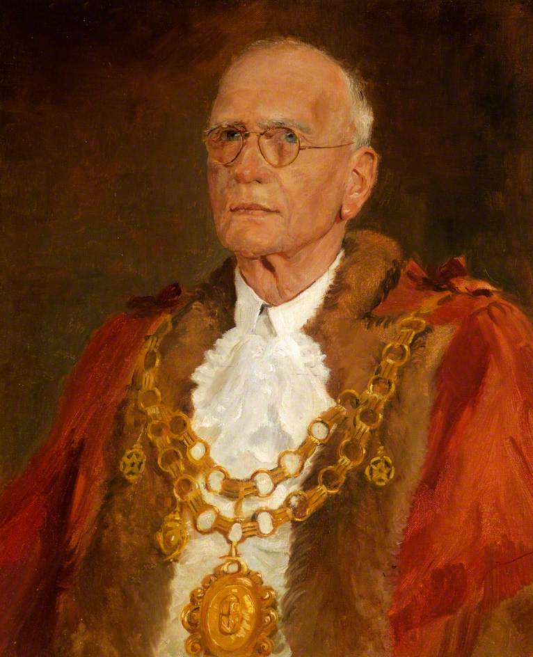 Portrait of an Unknown Mayor in Robes with Glasses