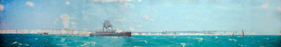 Great Western Railway Steamer 'St Patrick' Passing the Old Harry Rocks
