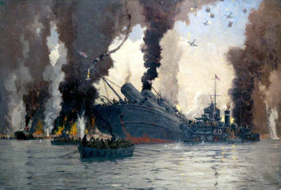 Sinking of the London, Midland and Scottish Railway Steamer SS 'Scotia' off Dunkirk