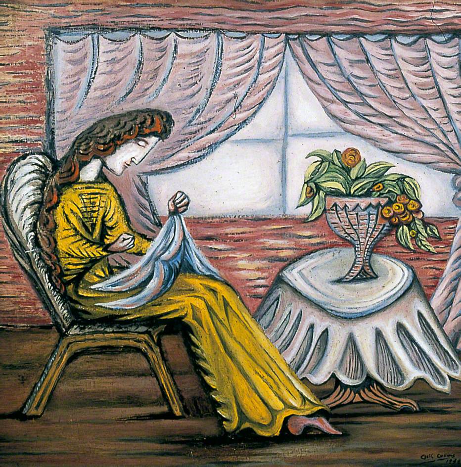 The Artist's Wife Sewing