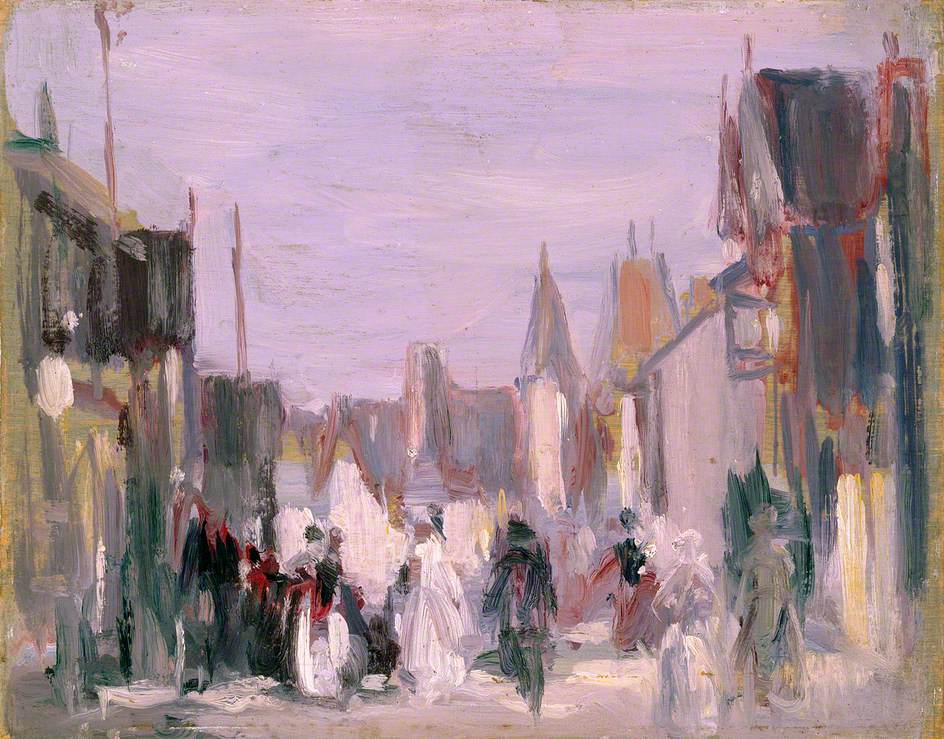 French Village with Figures