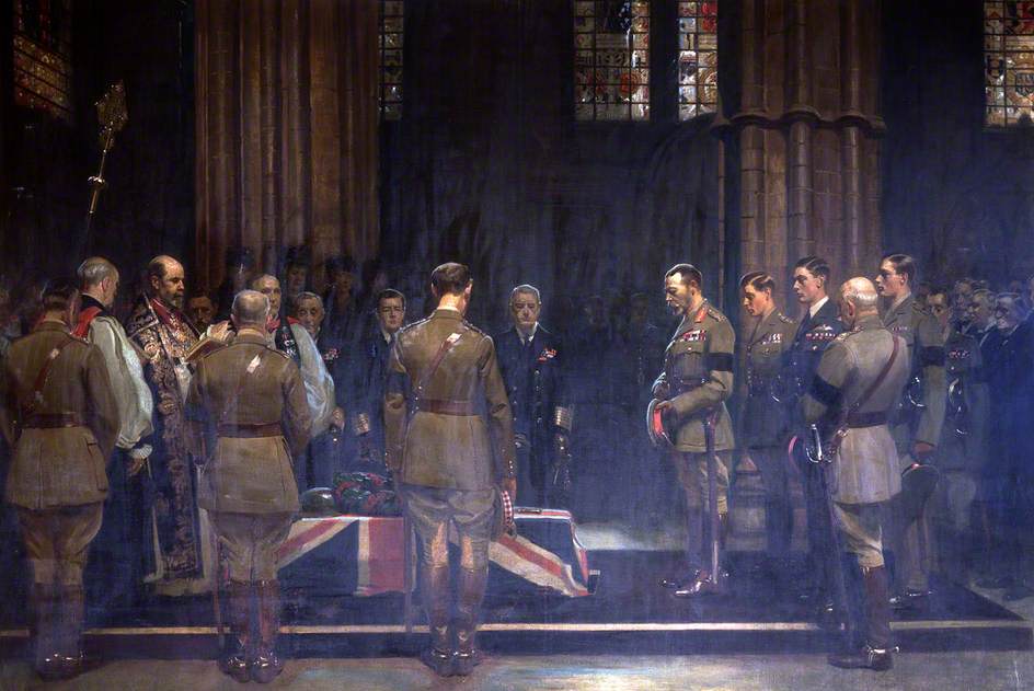 The Burial of the Unknown Warrior, Westminster Abbey, 1920