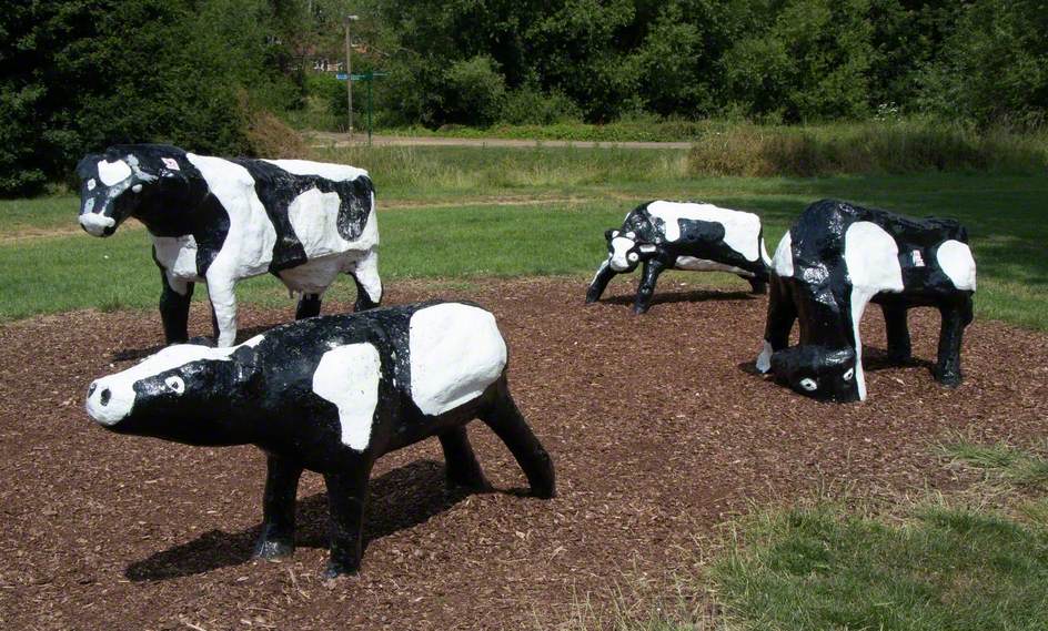 Concrete Cows (replicas)