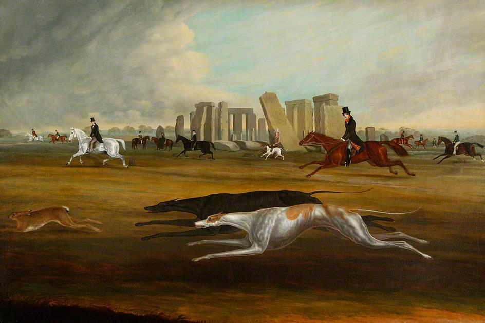 The Pinckney Family Coursing at Stonehenge, Wiltshire