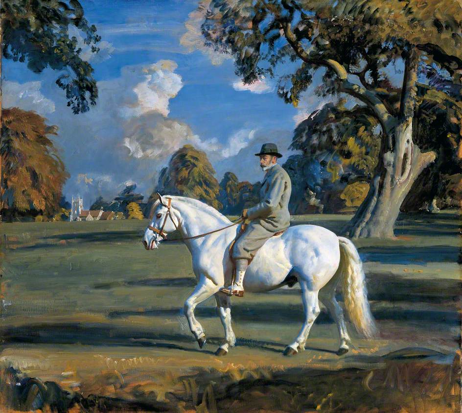 George V Riding His Favourite Pony 'Jock' in Sandringham Great Park