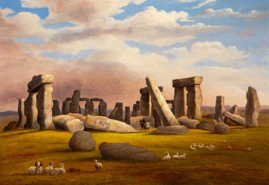 Sheep Grazing, Stonehenge