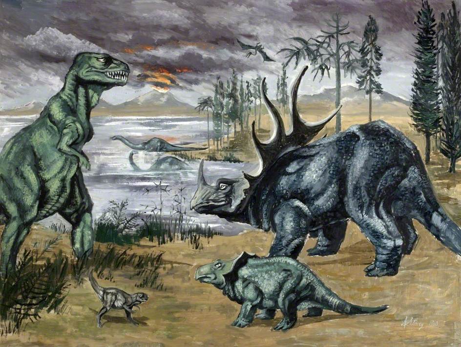 the age of reptiles mural