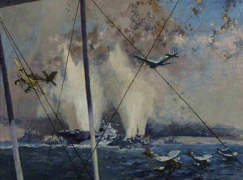 HMS 'Illustrious' under Air Attack, 10 January 1941