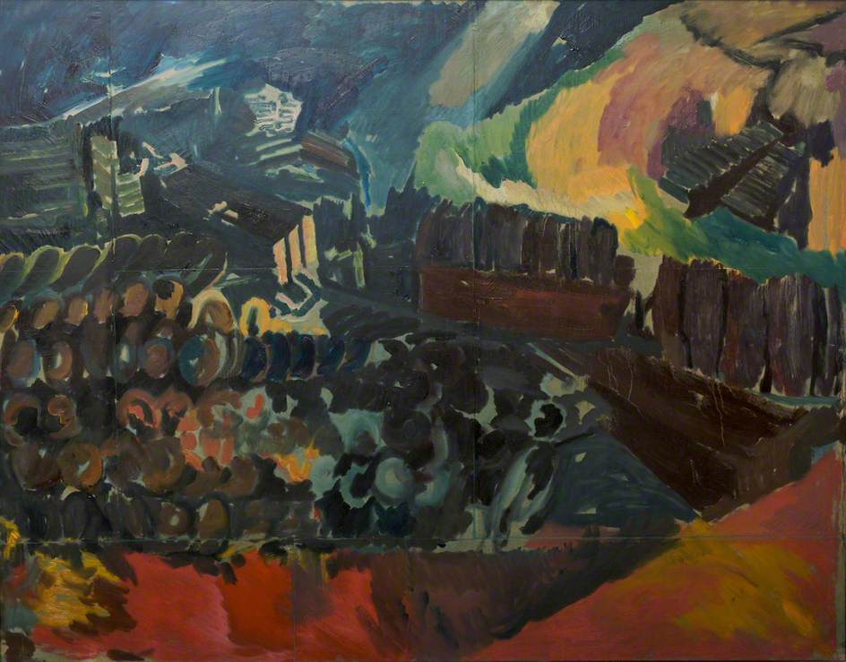 Bomb Store: Study for Memorial Panel I