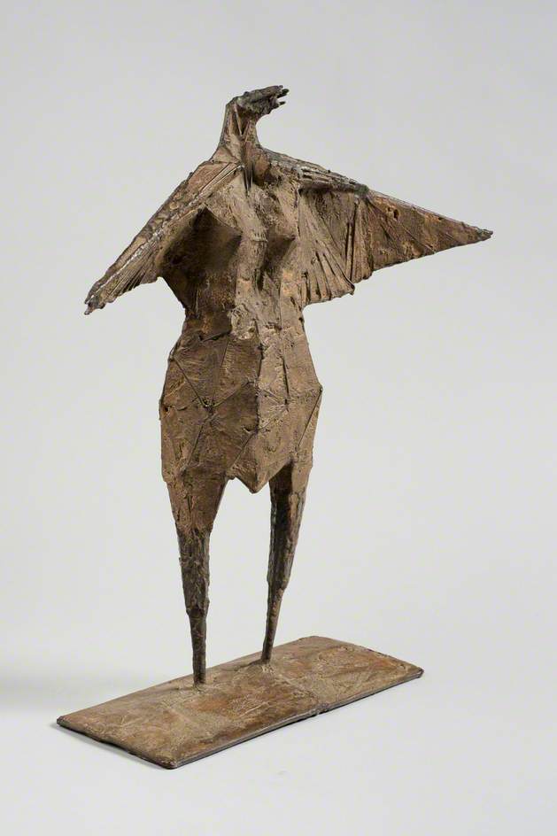 Maquette: Winged Female Figure