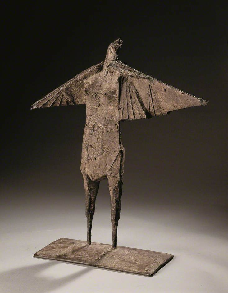 Maquette: Winged Female Figure