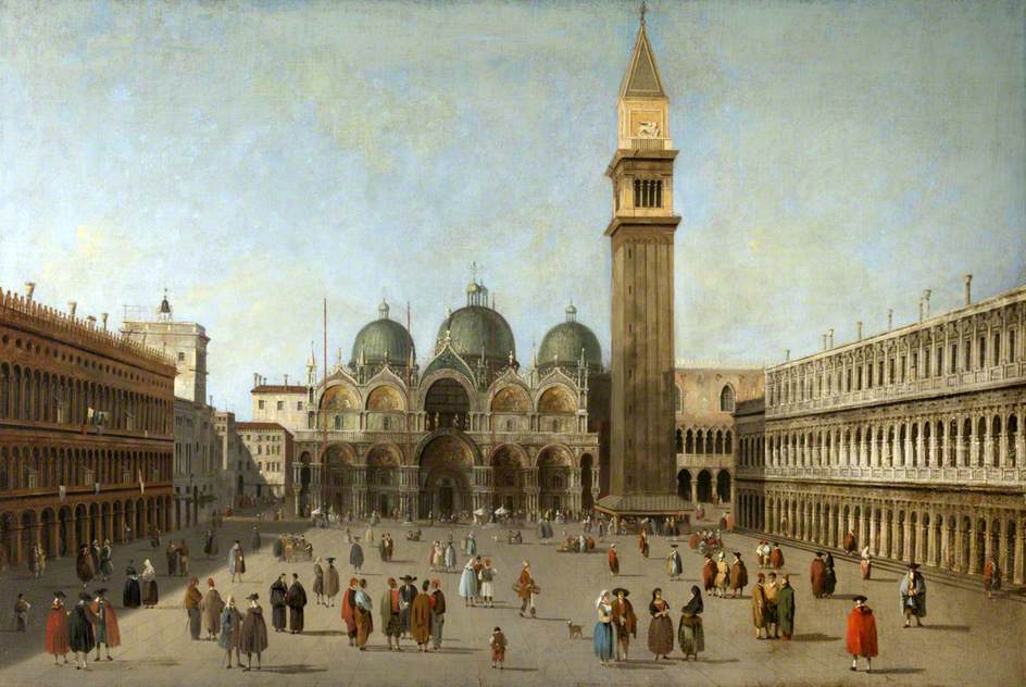 Saint Mark's Square, Venice, Looking towards the Basilica