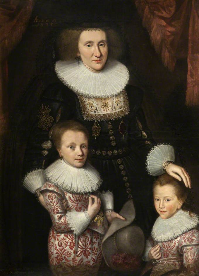 Jean, Countess of Perth, with Her Two Sons