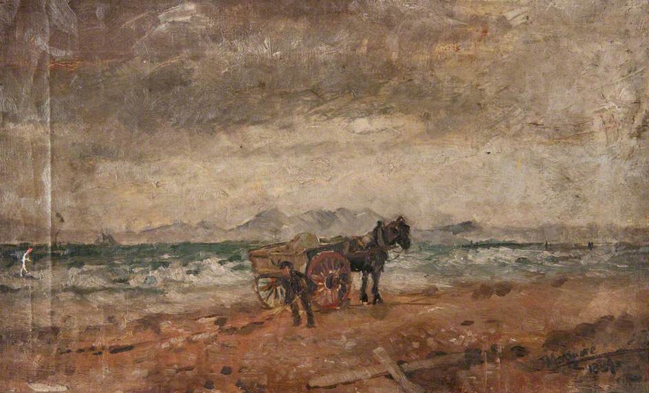 Horse and Cart by the Seaside