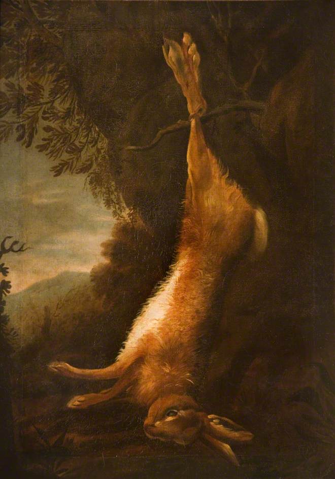 Dead Hare in Landscape