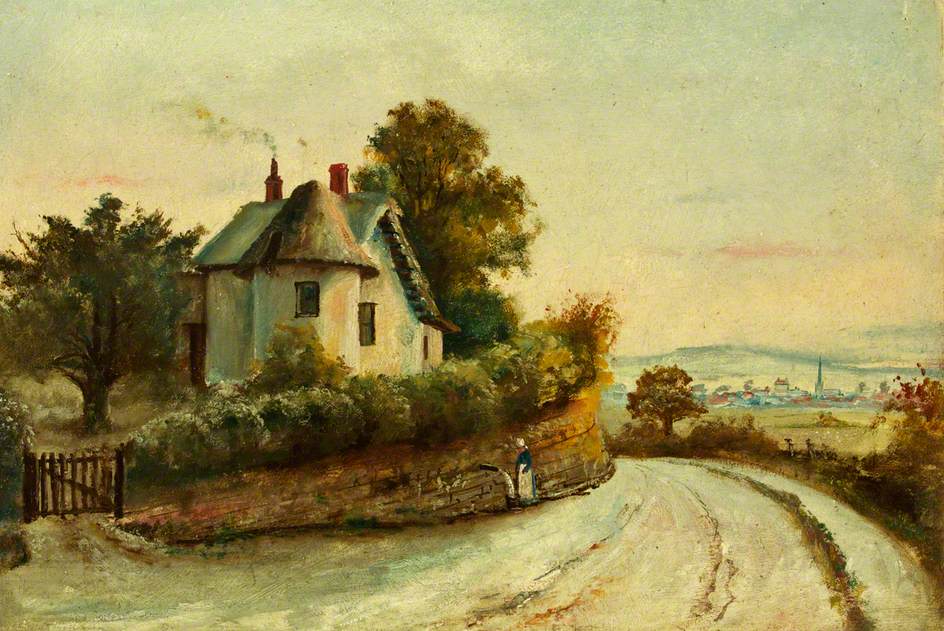 Monmouth from the Staunton Road with a Cottage and a Spring
