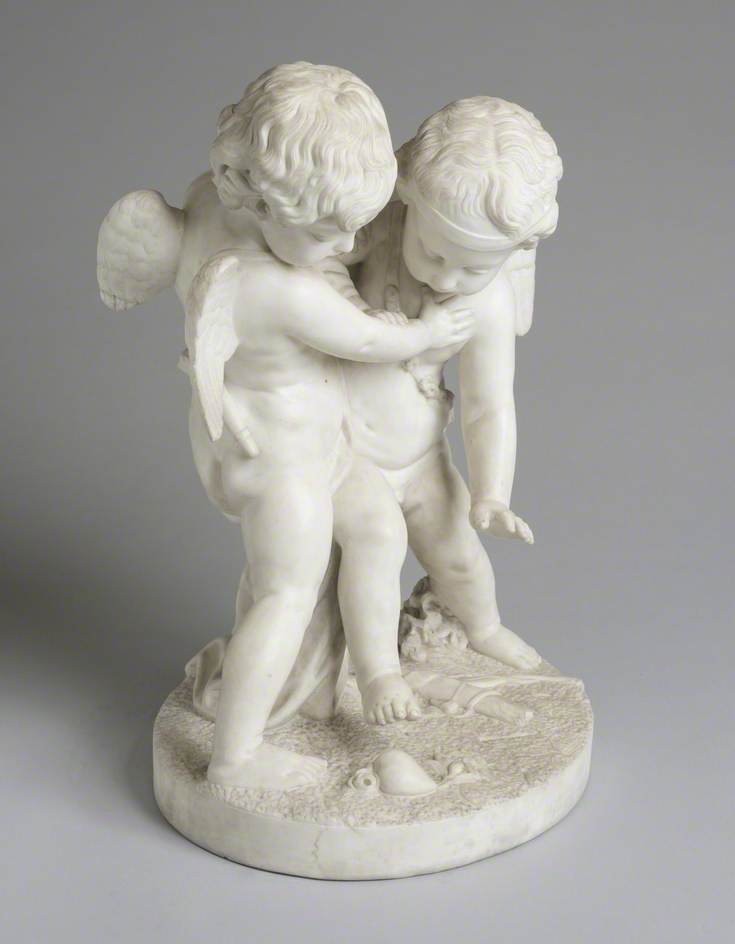 Cupids Fighting for a Human Heart