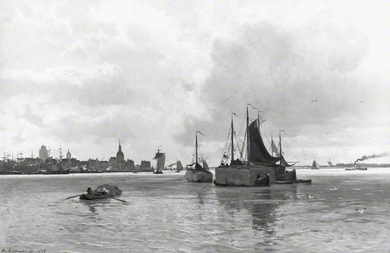 Dordrecht, with Shipping on the Meuse