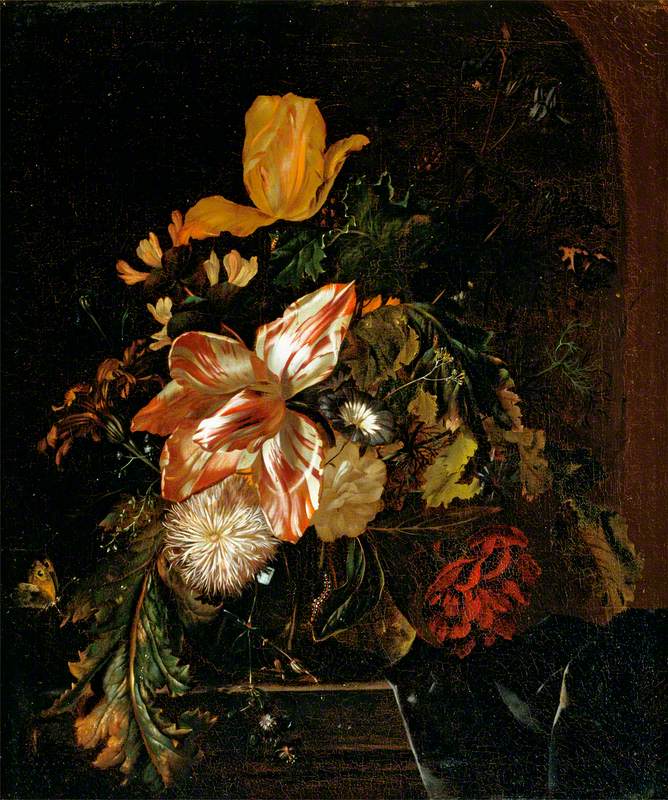 Flowers in a Dutch Vase