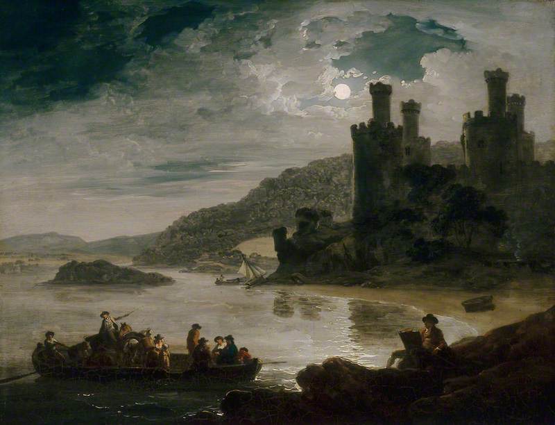 Conway Castle: Moonlight Effect