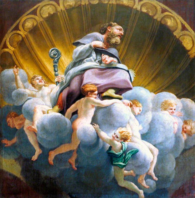 Saint Bernard Surrounded by Angels