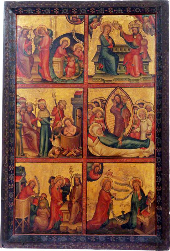 3 Scenes from the Life of Saint John the Evangelist; 3 Scenes from the Life of the Virgin