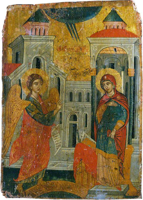 Icon with The Annunciation