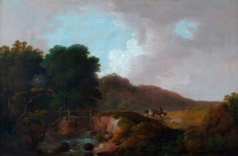 Landscape with a Rustic Bridge and a Stream