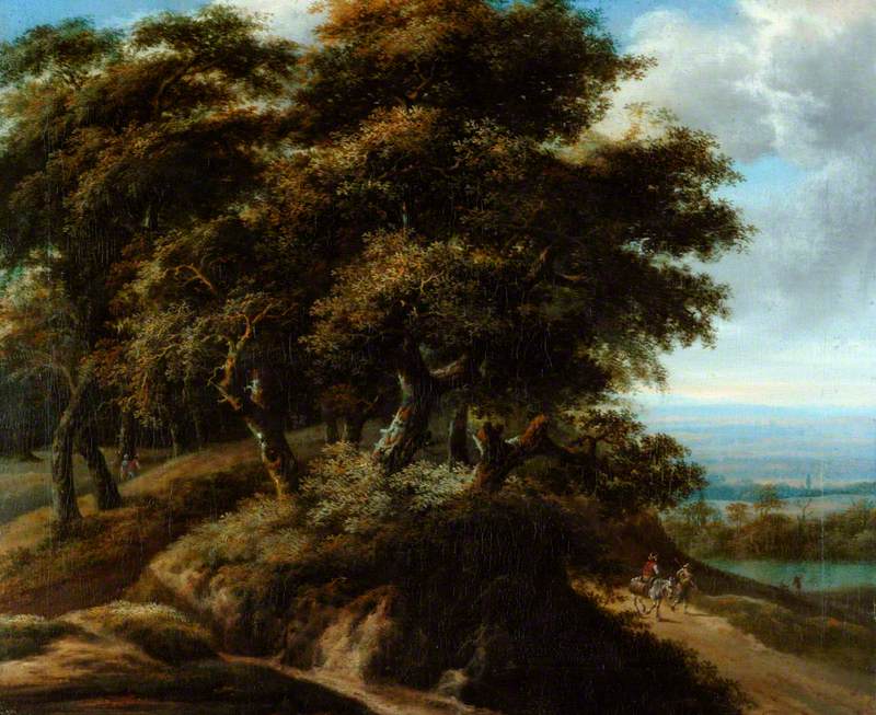 Landscape with a Peasant on a Donkey