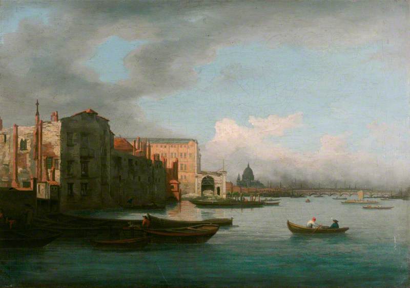 The Thames Looking Eastwards, with Somerset House