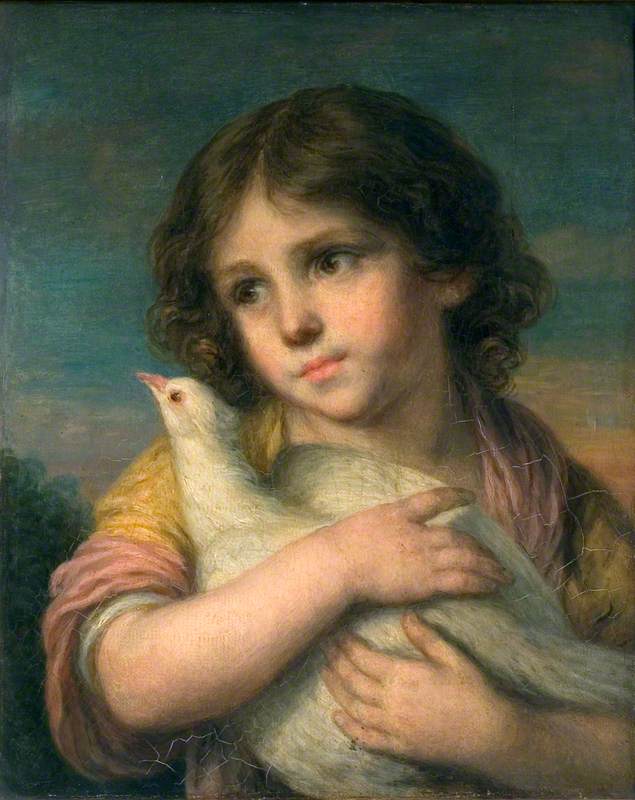 Innocence: A Girl with a Dove